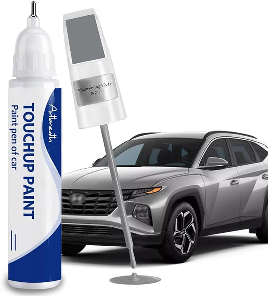 Shimmering Silver(R2T) Touch Up Paint for Hyundai-Exact Match–Chips and Nicks Car Paint Scratch Repair Kit Automotive Paint Pen for Accent/Creta/Elantra/TUCSON/SANTA