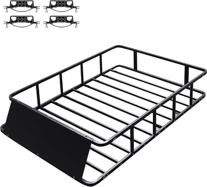 64”x45”x8” Roof Cargo Rack for SUV Car Trucks,Heavy Duty Cargo Basket Anti-Rust Top Luggage Rack