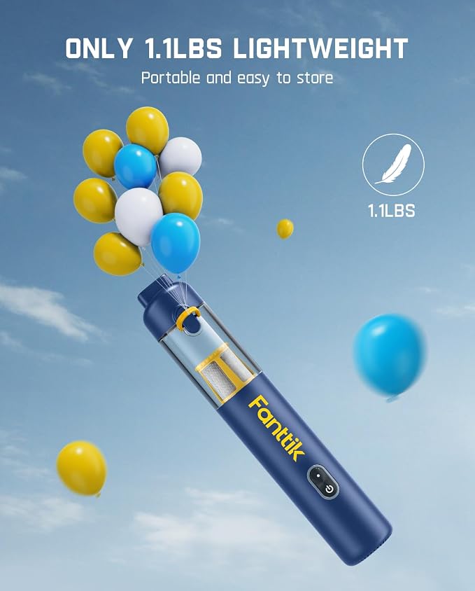 Fanttik Slim V8 APEX Car Vacuum, 4-in-1 Portable Mini Cordless Vacuum with 19000pa Suction Power for Pet Hair, Type-C Charge, One-Touch Empty for Car, Office Desk, Keyboards (Blue)