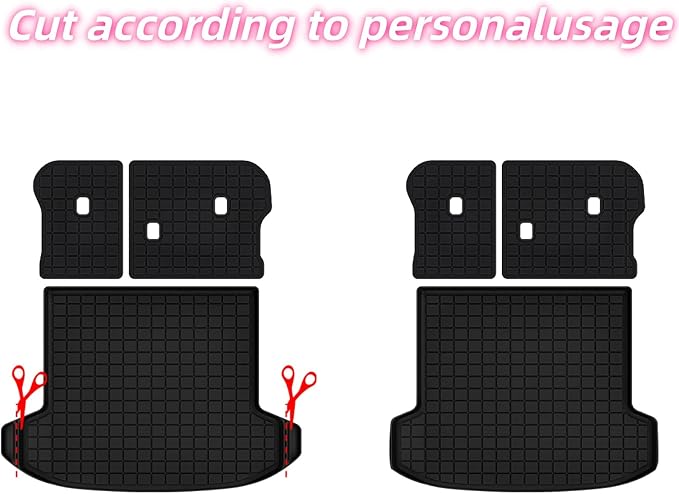 Cargo Mat with Backrest Protection for 2026 KIA Sportage（fit for Fuel&Hybrid）,TPE All Weather Protection Cargo Liner with Velcro Rear Seats Backrest car Accessories-Black
