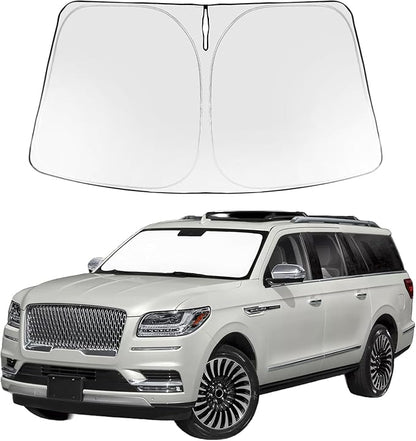 Proadsy 2026 Upgrade Front Windshield Sun Shade Foldable Sunshade Protector Custom Fit 2018–2024 Lincoln Navigator Accessories