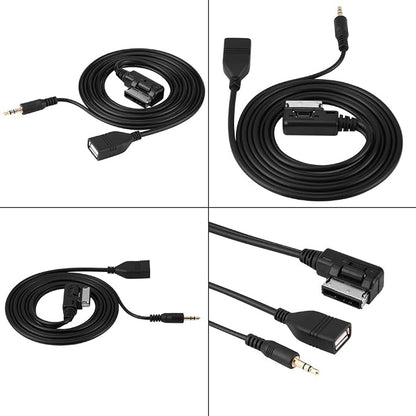Yctze Accessories Car Audio AUX USB Adapter Cable Cable Adapter Converter Cable C63 E200l CLS E S ML Class
