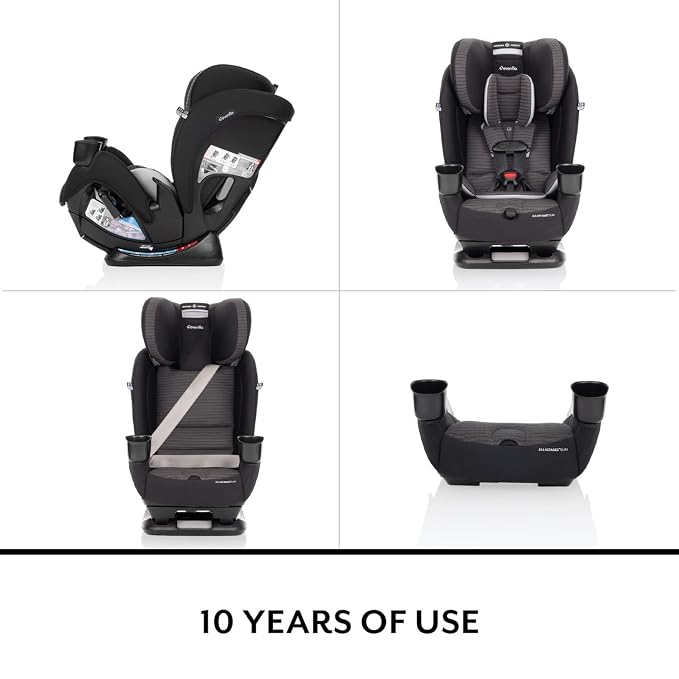 Evenflo All4Stages Slim 4-in-1 Convertible Car Seat (Sanibel Pink)
