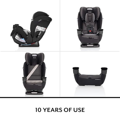 Evenflo All4Stages Slim 4-in-1 Convertible Car Seat (Sanibel Pink)