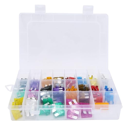 220Pcs Assorted Automotive Kit with Insulation Safety Box for Car Circuit Protection ABS Material Various Sizes Including Medium and Small