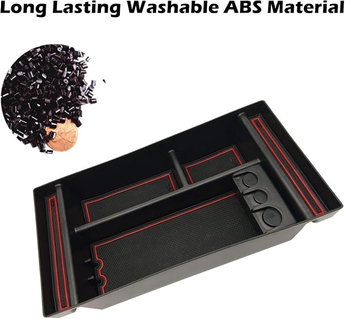 Center Console Organizer Tray fits for 2019-2022 GMC Sierra/Chevy Silverado 1500 Accessories, 2020-2021 2022 2023 Silverado/Sierra 2500 HD/3500 HD