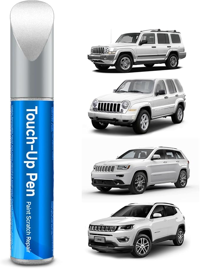 Touch Up Paint Compatible with Jeep Exact Match Touch Up Paint Car Scratch Repair (Stone White(PW1/SW1) Compatible with Cherokee/Commander/Compass/Grand-Cherokee/Liberty/Patriot)