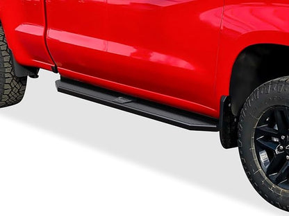 Tuxtreme Black Stainless Steel Running Boards Style Compatible with Silverado Sierra 1500 2019-2026 Extended Cab & 2500 3500 2020-2026 (Exclude 19 1500 LD)(Silverado 1500 LTD Sierra 1500 LD 2022)