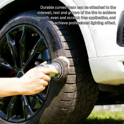 Tire Shine Applicator Pad, Reusable Tire Foam Sponge, No-Drip Streak-Free Tire Shine Applicator Pad, Durable and Reusable Hex-Grip Tires Dressing Applicators Pad for Most Vehicles