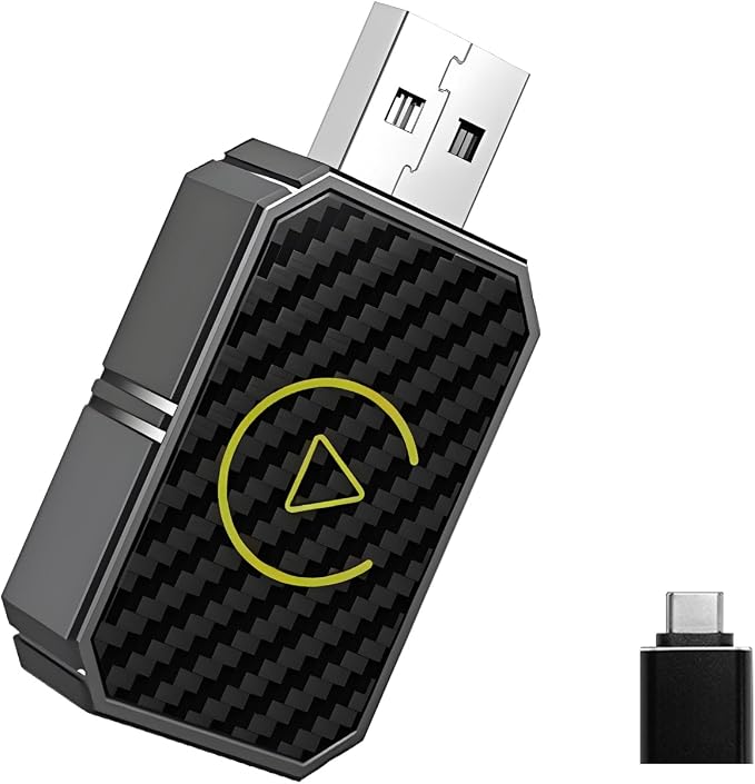 Wireless Carplay Adapter for Apple Android Auto Wireless Adapter for Factory Wired Cars,Bluetooth Fast Auto-Connect No Lag for iPhone 6+/iOS 10+ Android 11+