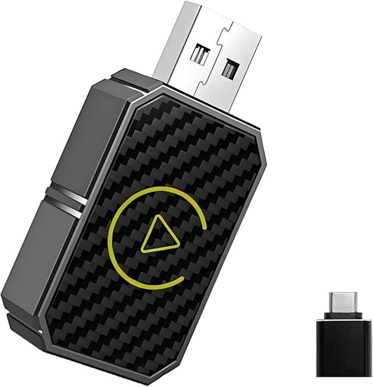 Wireless Carplay Adapter for Apple Android Auto Wireless Adapter for Factory Wired Cars,Bluetooth Fast Auto-Connect No Lag for iPhone 6+/iOS 10+ Android 11+