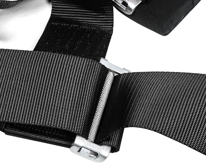 Kyostar 4 Point Harness 3 Inch with Ultra Soft Heavy Duty Shoulder Pads (8163 Black)