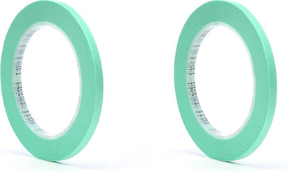 3M Precision Masking Tape, 06525, 1/4" x 60 yds (Pack of 2)
