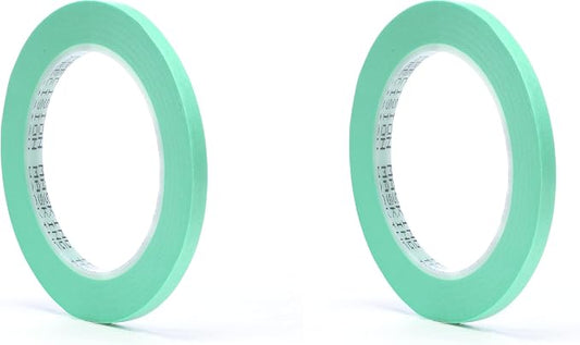 3M Precision Masking Tape, 06525, 1/4" x 60 yds (Pack of 2)