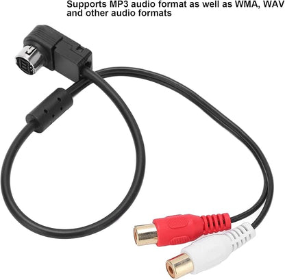 Tbest AUX in Audio Cable Adapter,Car Radio AUX in Audio Cable Adapter Replacement for KCA121B Ainet Player 9887 105 117 9855