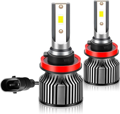 For Kenworth T680 T880 2013 2014 2015 2016 2017 2018 2019 2020 Light Bulb 6000K White High & Low Beam, Ultra Bright with Fan, 4-Pack