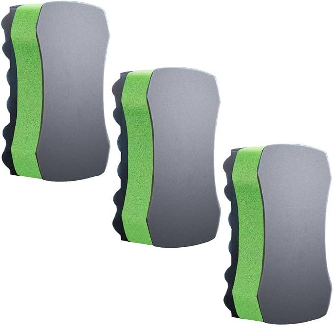 Three Texture Car Wash Sponge - Multi Purpose Bug Remover Scrubbing Side Soft Sea Sponge - Ultra Scrub Car Cleaning Sponges Wash Bucket Accessory - 3Pack