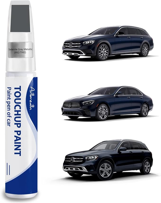 Lunar Blue(890/5890) Touch Up Paint for Mercedes-Benz Car Paint Pen Scratch Repair Two-In-One Touch Up Paint Automotive Paint Pen for Mercedes Benz A/C/E/G/M/GL/GLA/GLB/GLC/CLS/SL/SLC