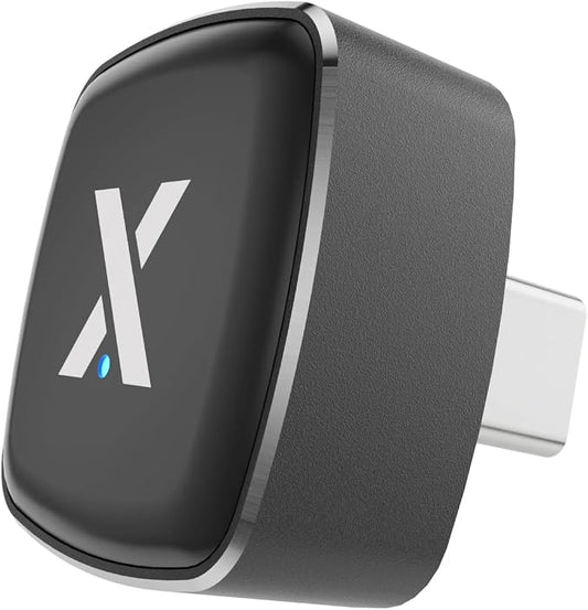 X1 USB-C Wireless CarPlay & Android Auto Adapter, Wired to Wireless Converter, Mini True Wireless Design, Aluminum & Glass Build, Dual 5G Chip, OTA Updates, Type-C Plug & Play