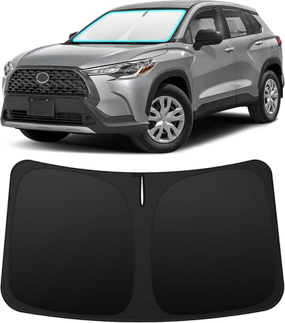INSAUTO Custom Fit Windshield Sun Shade Accessories for Toyota Corolla Cross 2022-2026, Foldable Front Window Sunshade, UV & Heat Reflector, Keeps Interior Cool, Includes Storage Bag