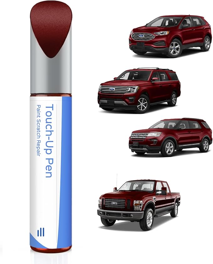 D4 Rapid Red Touch Up Paint Compatible with Ford Exact Match–Chips and Nicks Touch Up