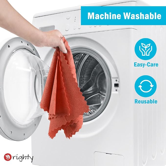Orighty Microfiber Cleaning Cloth, 200 Pack Microfiber Towels for Cars, Multi-Purpose Shop Towels Cleaning Rags Bulk for Car, Home, Kitchen, 11.5’’ x 11.5’’, Red