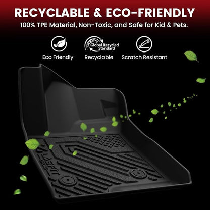 LASFIT Floor Mats for Buick Envista 2024 2025 2026, All-Weather Protection TPE Car Mats Floor Liners 2 Rows & Cargo Mats & Seatback Mats Full Set for Buick Envista Accessories, Black