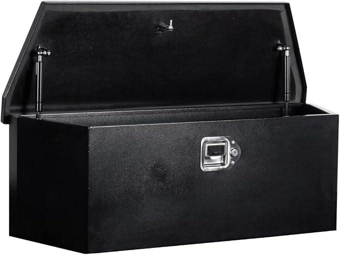 35 Inch Underbody Truck Tool Box Steel Metal Trailer Tongue Box with Handled-Lock Waterproof Heavy Duty Organizer for Trucks RVs ATVs - 35x11.8x11.8