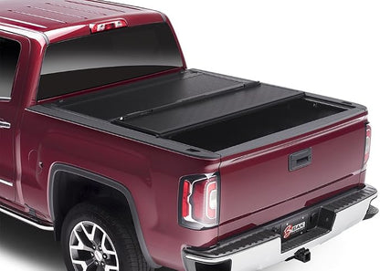 RealTruck BAK BAKFlip FiberMax Hard Folding Truck Bed Tonneau Cover | 1126133 | Fits 2020 - 2026 Chevy/GMC Silverado/Sierra 2500/3500 6' 10" Bed (82.2")