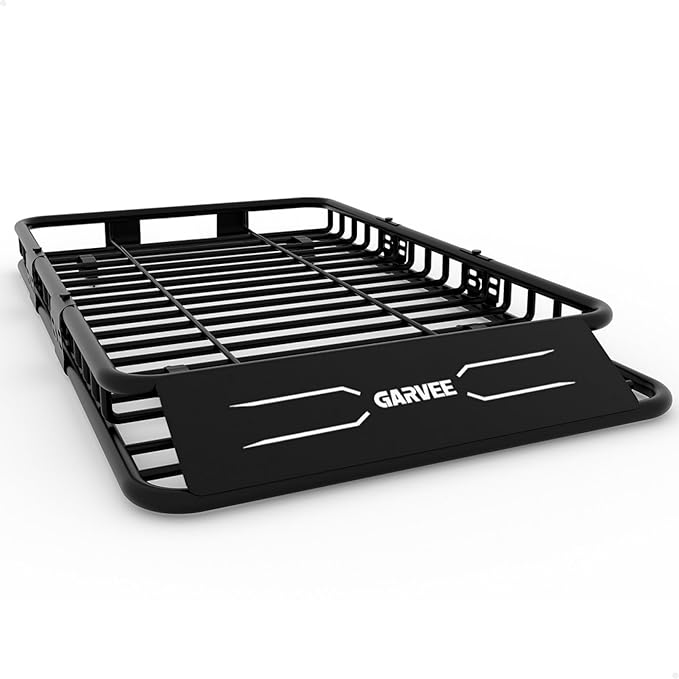 Garvee Universal Roof Rack Cargo Carrier Basket, 200 Lbs Capacity Rooftop Cargo Rack, Car Top Luggage Holder Basket Heavy Duty for SUVs, Trucks, Vehicles