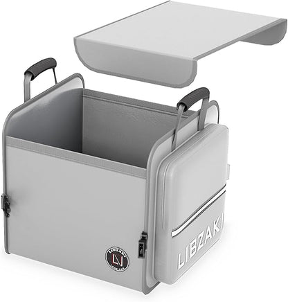 LIBZAKI Car Trunk Storage Organizer, Collapsible Trunk Storage Box for Car Truck SUV-Gray
