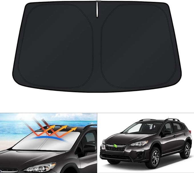 KUST Windshield Sun Shade for 2012-2017 Subaru Crosstrek/XV 2018-2023 Subaru Crosstrek Accessories Sunshade Foldable Sun Protector Block UV Rays Keep Car Cooler