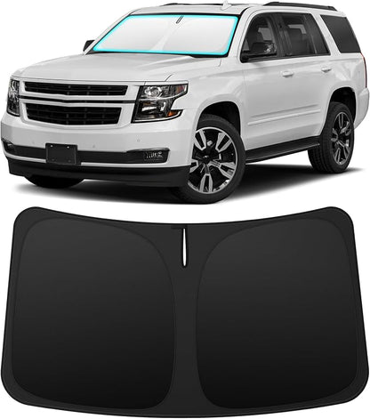 INSAUTO Custom Fit Windshield Sun Shade Accessories for Chevrolet/Chevy Tahoe 2015-2020, Foldable Front Window Sunshade, UV & Heat Reflector, Keeps Interior Cool, Includes Storage Bag