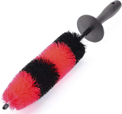 Fitosy Wheel Rim Brush, Soft Bristle Long Car Tire Detailing Washing Tool for Exhaust Tips Engine, Vehicle Motorcycles Auto Truck SUV RV, No Scratches