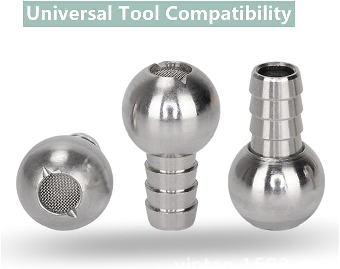 4-Pack Stainless Steel Foam Cannon Straw Weights | Replacement Sinkers & Dip Tube Heads, For Pressure Washer Foam Cannons, Car Foam Blasters & Snow Foam Lances