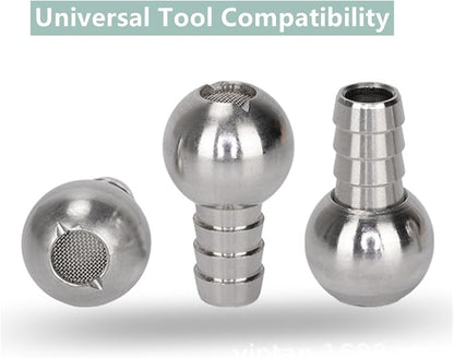 4-Pack Stainless Steel Foam Cannon Straw Weights | Replacement Sinkers & Dip Tube Heads, For Pressure Washer Foam Cannons, Car Foam Blasters & Snow Foam Lances