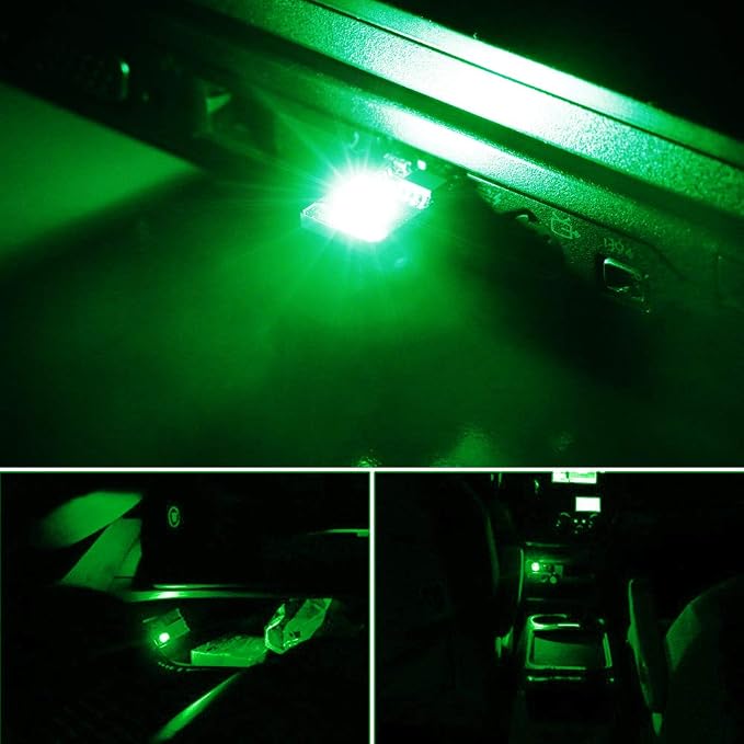 iJDMTOY Touch Control RGB Multi-Color USB Plug-in Miniature/Nano LED Car Interior Ambient Accent Lighting Kit