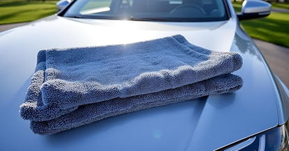 ZAID Car Drying Towel 1200 GSM Microfiber Double Twist Pile & Edgeless Design, 1 Quick & Effortless Dry - 24” x 36”
