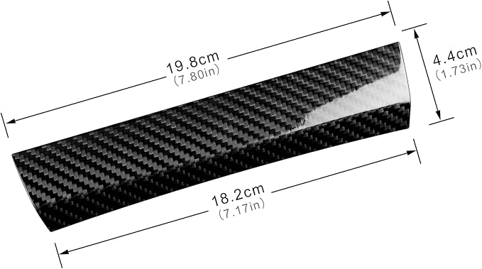 AIRSPEED Hard Carbon Fiber for Toyota GR86 Subaru BRZ 2021 2022 2023 2024 2025 2026 Under Air Conditioner Panel Cover Center Console Interior Trim Accessories, Black
