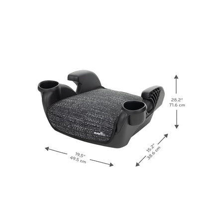 Evenflo GoTime No Back Booster Car Seat (Static Black)