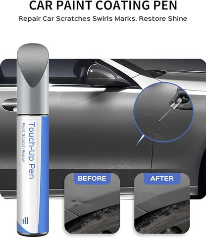 775/9775 Iridium Silver Metallic Touch Up Paint Compatible with Mercedes-Benz Exact Match–Chips and Nicks Touch Up