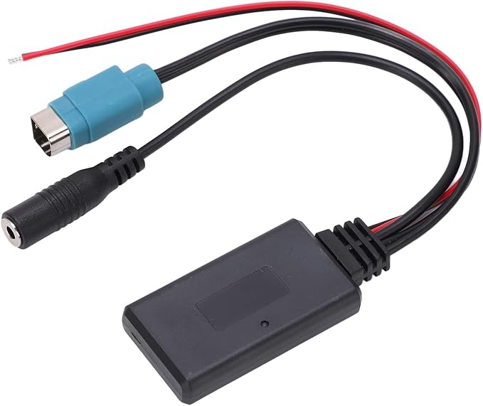 Aramox AUX in Bluetooth Module, Bluetooth AUX in Cable Adapter Stereo Full Speed with Removable Microphone Replacement for 2009‑up