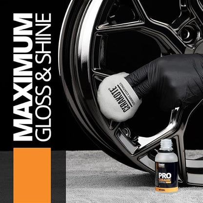 CERAKOTE Professional Ceramic Wheel Coating (30 mL Kit) - Repels Brake Dust - Maximum Gloss and Vibrancy - Professional Level Protecation