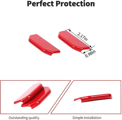 JWWY for Jeep JL Vent Air Outlet Adjustment Cover Trim Fit for 2024-2025 Jeep Wrangler JL JLU Gladiator JT 4xe Interior Accessories 2pcs Red