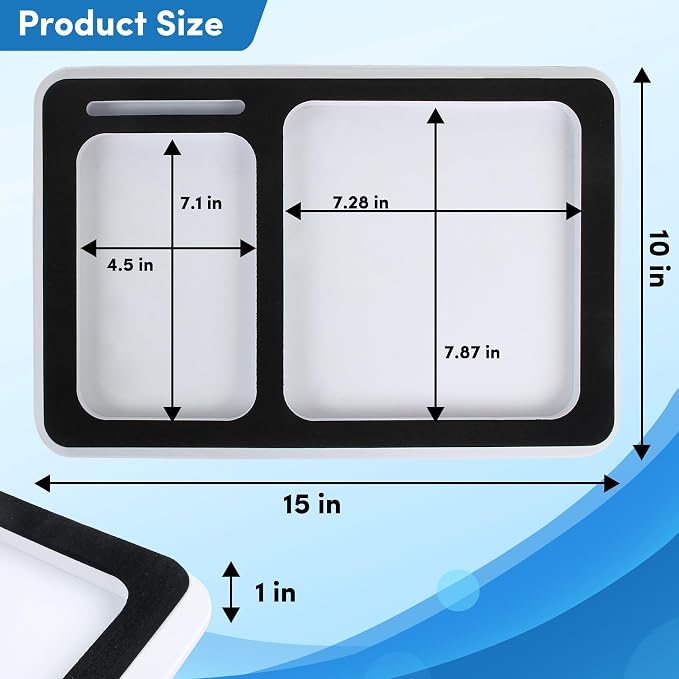 EVA Foam Boat Dash Pad, Anti-Slip Boat Dash Organizer Perfect for Fishing Center Consoles (6Color,2Size)