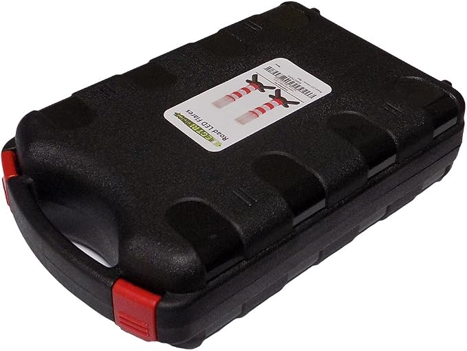 Electriduct Road Emergency Beacon LED Flare KIT with Storage Case - Red