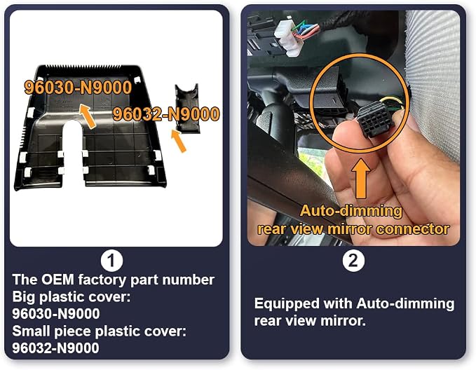 Fitcamx 4K Dash Cam Adapts for Hyundai Santa Cruz & Tucson 2022-2026 (Part NO#N9000), OEM Factory Look, UHD 2160P Video, Built-in WiFi & APP, Loop Recording, G-Sensor, Easy to Install, 64GB Card