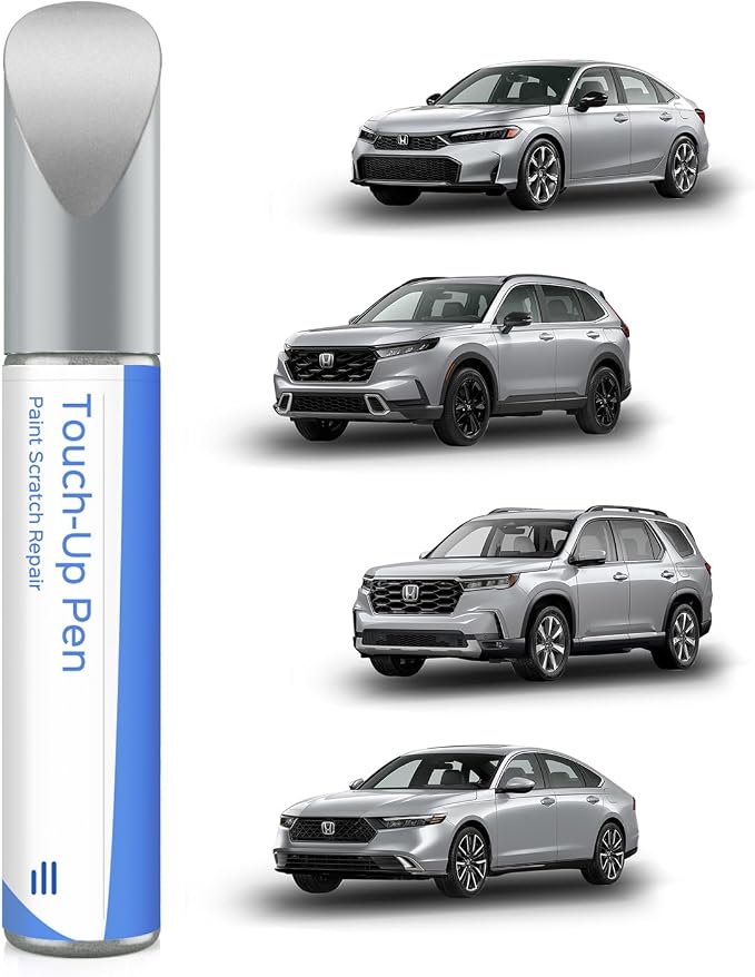 NH-700M Alabaster Silver Metallic Touch Up Paint Compatible with Honda Exact Match Chips and Nicks Touch Up