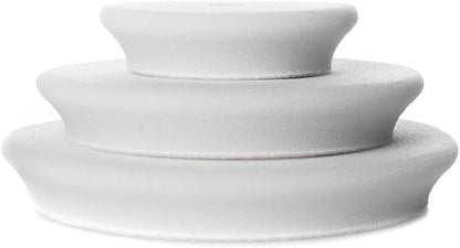 RUPES 100mm White D-A Ultrafine Dual Action Wool Polishing Pads (Pack of 2) | Ideal for Paint Correction & Gloss Enhancement | Improves Cutting Performance | Compatible with 4" Backing Plate