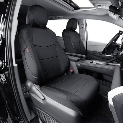 EKR Sienna Seat Covers for 2021-2026 Toyota Sienna Limited,Platinum,2nd Row Captain Chairs with Legrest 7 Seats,Automotive Seat Covers,Car Seat Cover Full Set,Neoprene (Black)